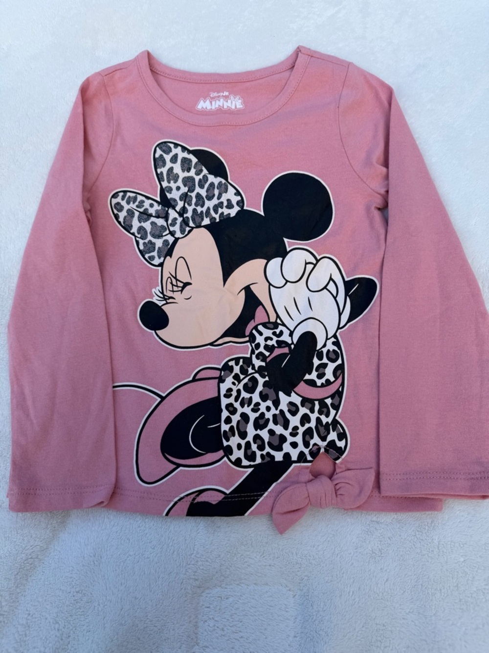 Disney Pink and Mauve Minnie Mouse Leopard-Matching Set Size 4 - Picture 2 of 9